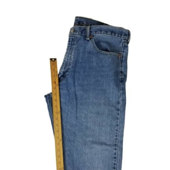 Levis 505 Jeans Sz W40 L32 Straight Medium Blue Wash 100% Cotton (30" inseam) - Picture 7 of 12
